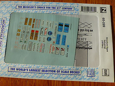 Microscale Decal N #60-289 Structure Signs-Industrial Company Names
