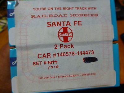 Railroad Hobbies/Athearn #1016 (2pk)Santa Fe Boxcars ATSF Rd # 146578 & 144473