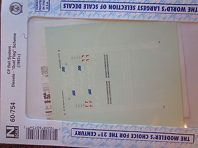 Microscale Decal N #60-754 CP Diesels - "Dual Flag" Scheme-Diesel - CP Rail Two