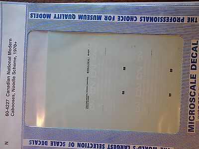 Microscale Decal N #60-4227 Canadian National Caboose 1970+