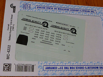 Microscale Decal HO #MC-4222 CR Diesel - C32-8 - Ballast Express Service Dates: