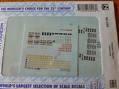 Microscale Decal N #60-448 Western Pacific (WP) Steel Cabooses
