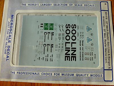 Microscale Decal N #60-418 Assorted Freight-"Refrigerator Car - Mechanical - Ou