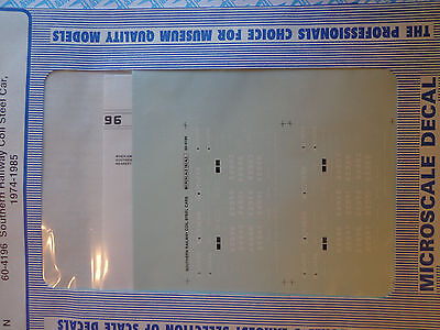 Microscale Decal N #60-4196 SOU Steel Coil Car - 50' Dates:1974-85