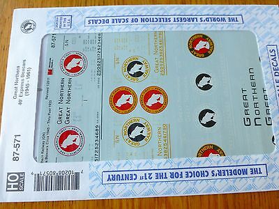 Microscale Decal HO #87-571 GN Freight-Box Car - Express - 40' Dates:1945-48