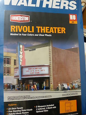 Walthers Cornerstone HO #3771 Rivoli Theater (kit Form) We Combine Ship :)