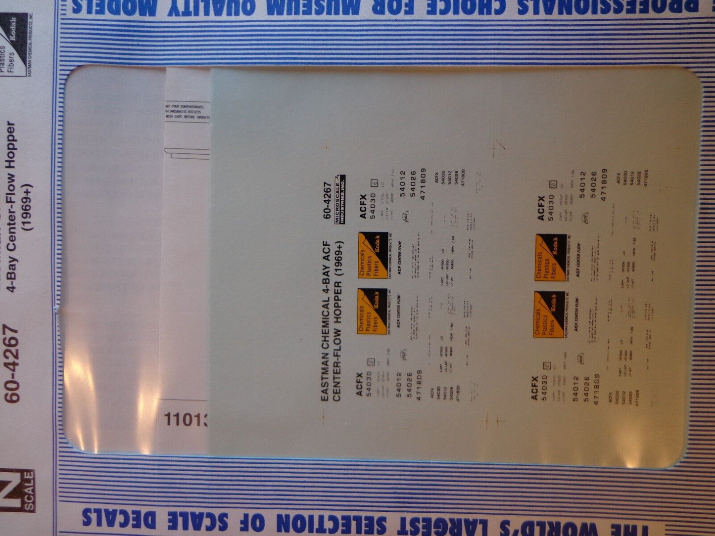 Microscale Decal N #60-4267 Eastman Chemical Company Hopper - Center Flow - 4-B