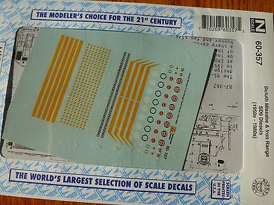 Microscale Decal N #60-357 Duluth Miissabe & Iron Range Diesel Hood (1950-1980)