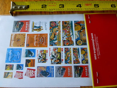 JL Innovative Design HO #408 Railroad Advertising Signs (45 Signs) Paper