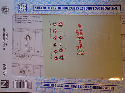 Microscale Decal N #60-926 Great Northern 40' Box Cars (1961-1967)-Box Car - 40