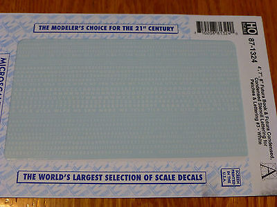 Microscale Decal HO #87-1324 4", 7" & 8" Futura Bold & Futura Condensed-Stenci
