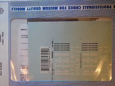 Microscale Decal N #60-4305 DT&I Diesel - Hood - White Lettering Dates:1980-83