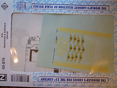 Microscale Decal N #60-876 Erie Hood Units and Switchers (1945-60)-Diesel - Hoo