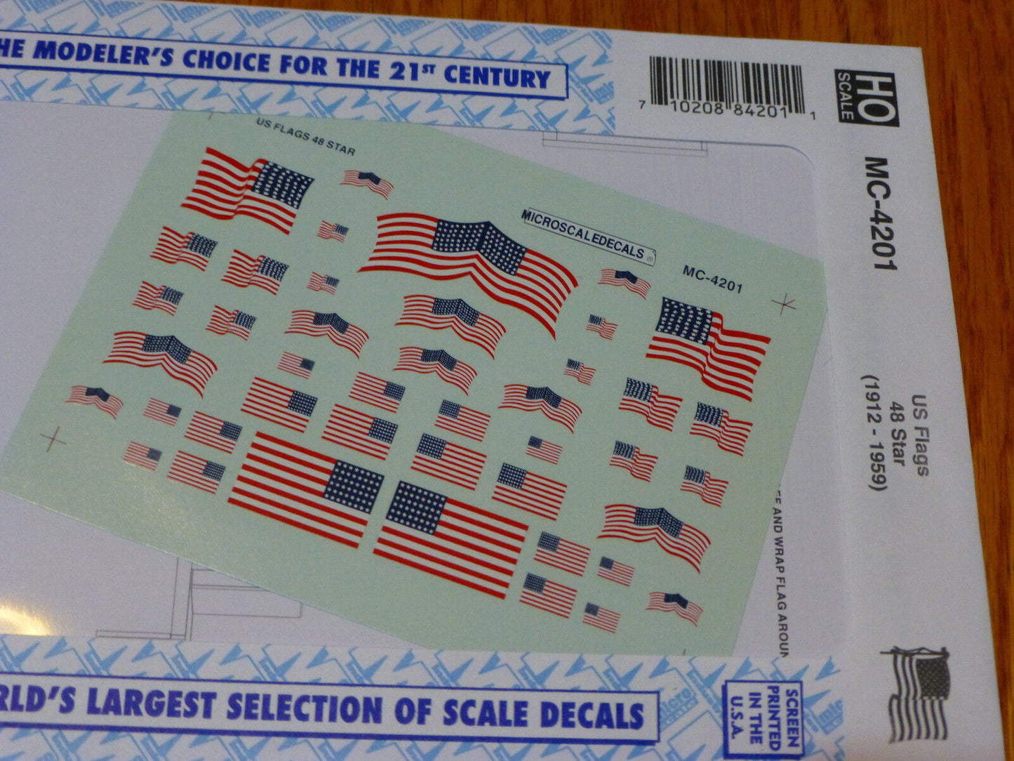 Microscale Decal HO #MC-4201 United States of America - 48 Star (1912-1959), Fl