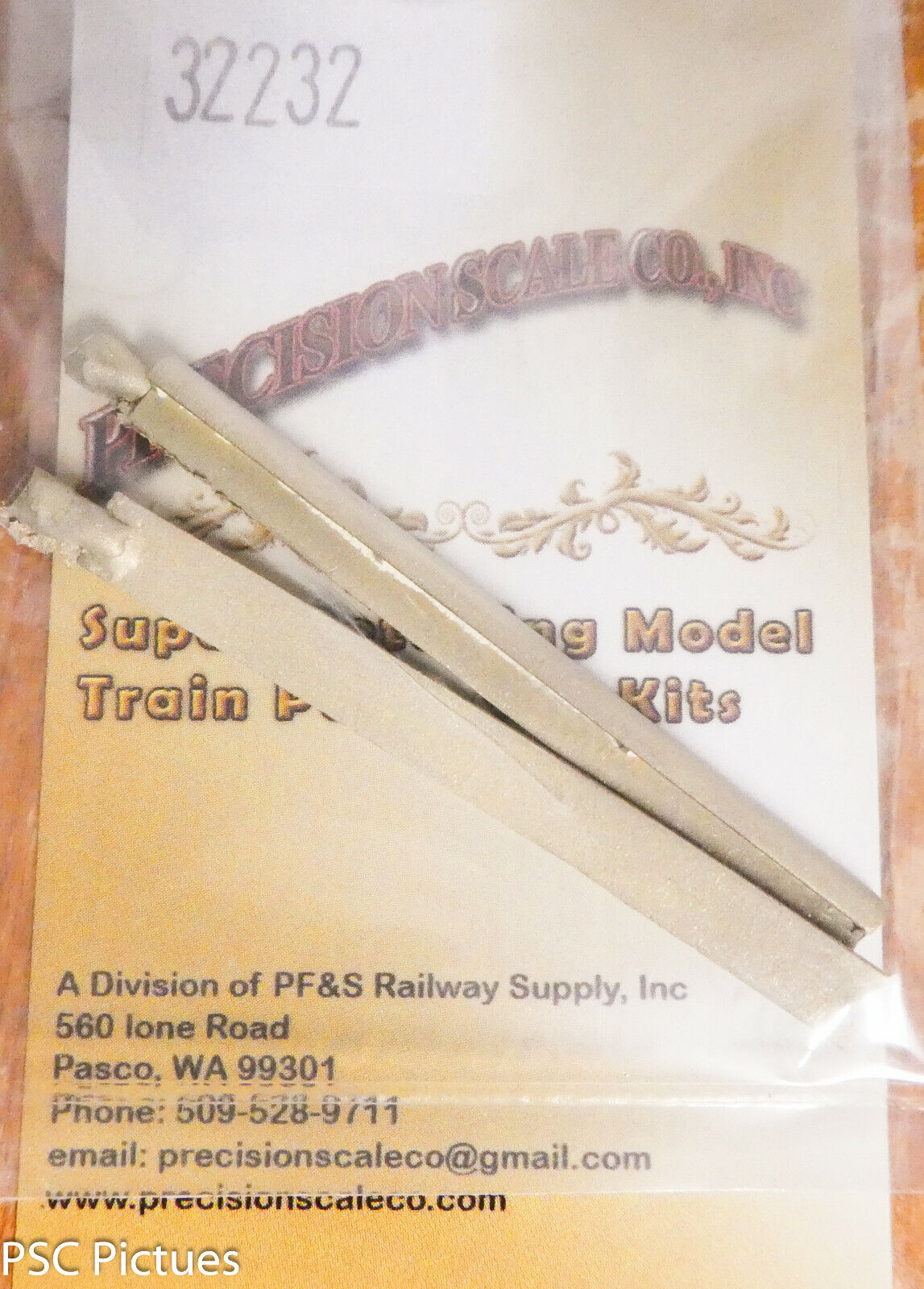 Precision Scale HO #32232 Ashpan, 14'-2" (Brass Castings)