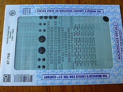 Microscale Decal HO #87-768 ACL Diesels - Yellow & Black Scheme