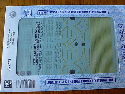 Microscale Decal HO #87-773 Atlantic Coast Line Cab Diesels (1939-1957)-Diesel