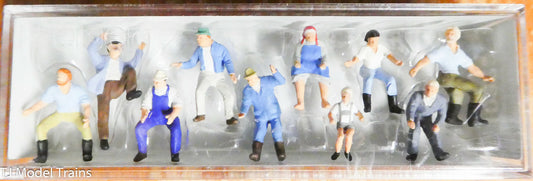 Preiser HO #10328 People Working -- Tractor Drivers pkg(10) Hand Painted
