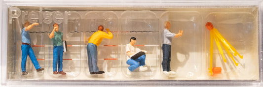 Preiser HO# 10512 Working People -- Surveyors pkg(5)