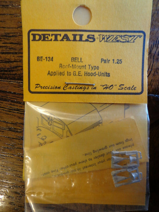 Details West HO #134 Bells (Light Cast Metal) White Metal (1:87th Scale)
