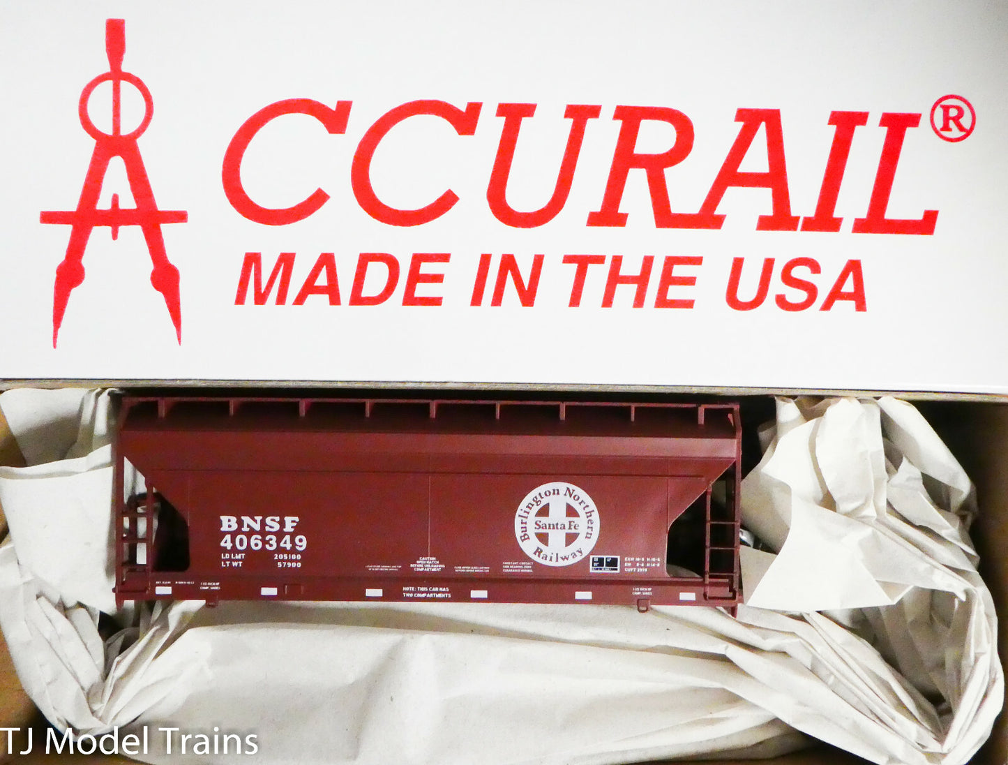 Accurail #81391 (Rd #406349) BNSF - 2-Bay ACF Hopper (Plastic Kit) NEW