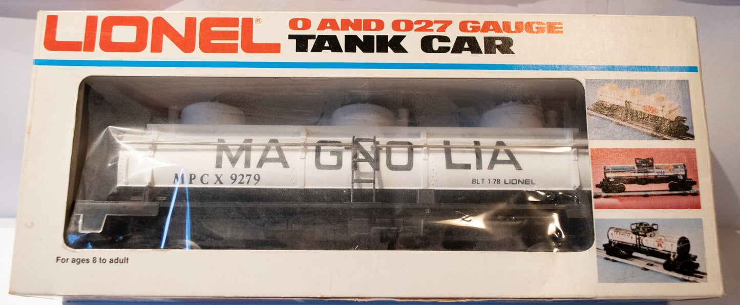Lionel O Scale  #6-9279 Magnolia 3 Dome Tank Car