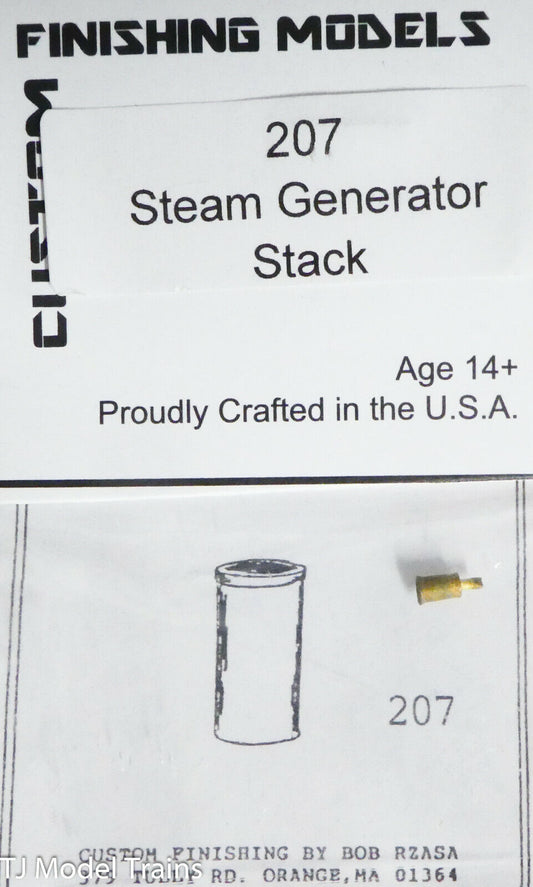 Custom Finishing Models HO #207 Steam Generator Stack (Brass Casting)