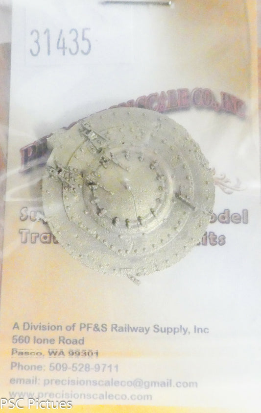 Precision Scale HO #31435 Smokebox Front, 99" Santa Fe (Brass Casting)