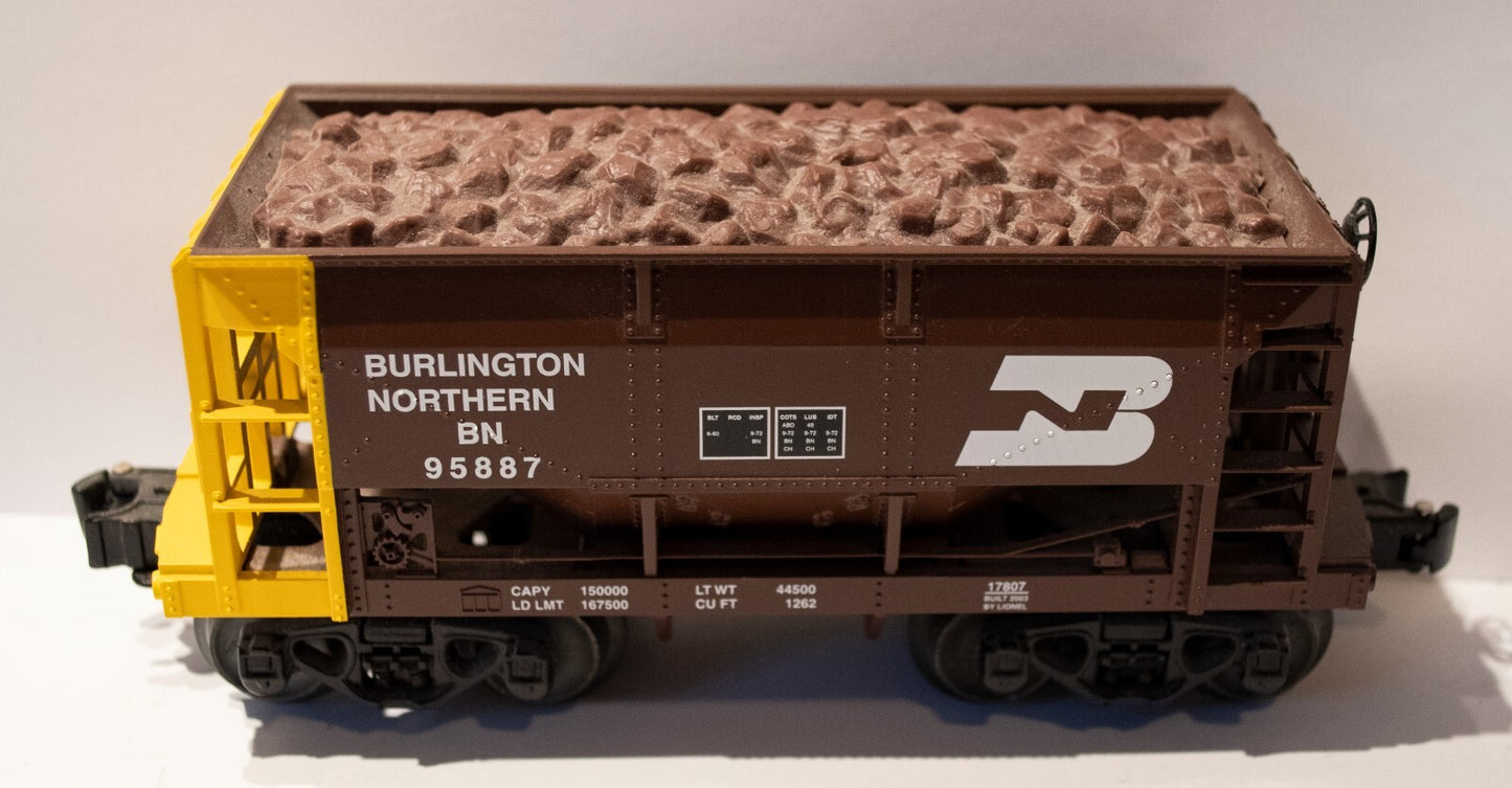 Lionel (#5 No Box) O Scale 95887 BN Burlington Northern Ore Car