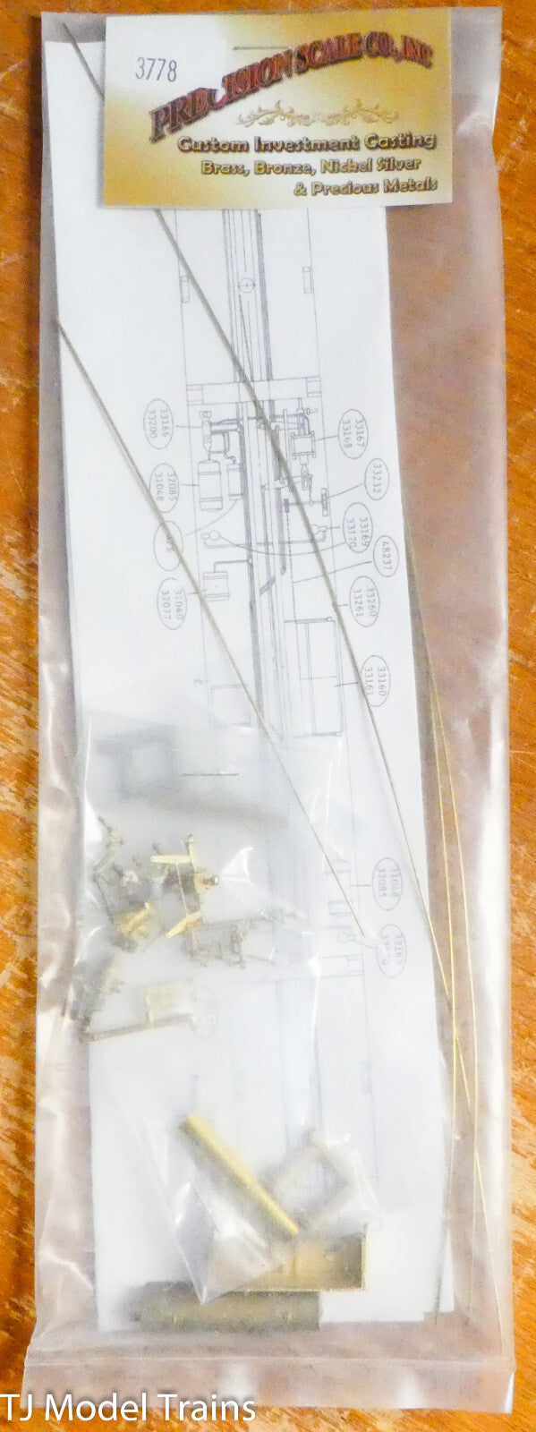 Precision Scale HO #3778 PRR Coach-Type Non-Air Conditioning Underbody Detailing