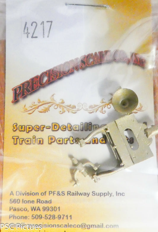 Precision Scale O #4217 Bell, 7.5mm, w/Bracket, UP Big Boy (Brass Kit)