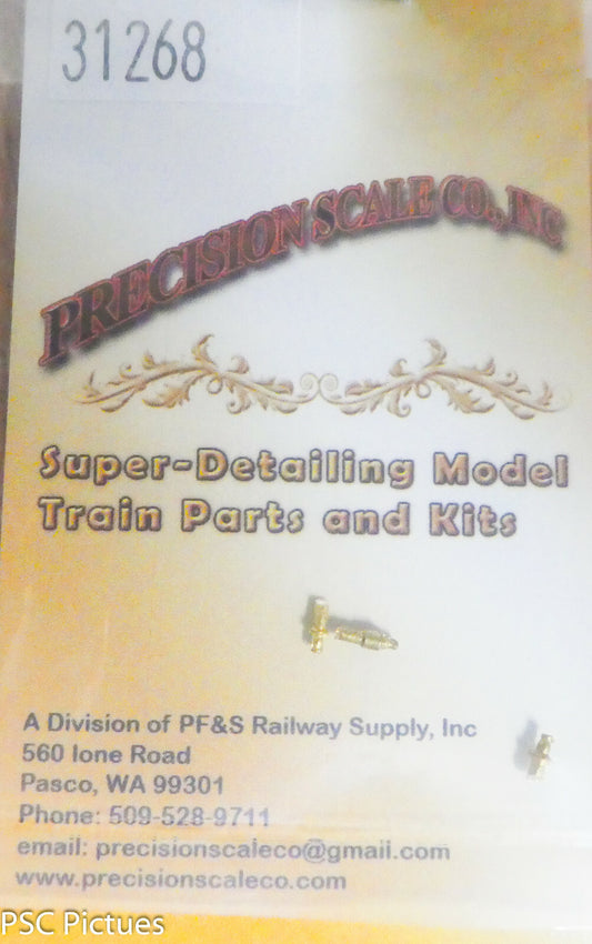 Precision Scale HO #31268 Holders, Flag & Lead Truck Dummy King Pin (Brass)