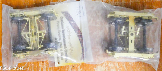 Precision Scale O #9129.1 Trucks, Allied-full Cushion for Pullman Troop Cars,