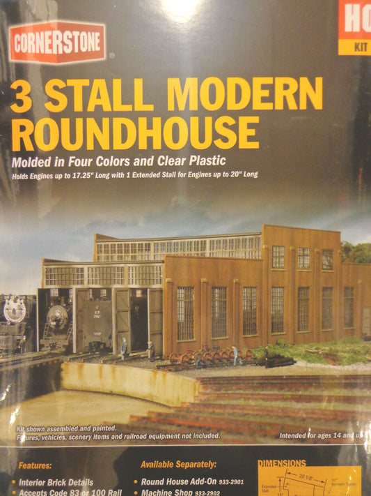 Walthers Cornerstone HO #933-2900 Modern Roundhouse (Kit Form) Plastic Parts