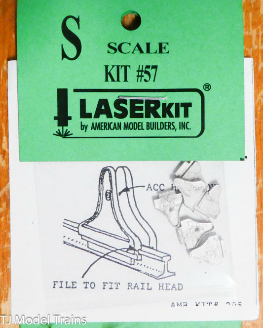 American Model Builders S #57 Wheel Stops (Light Cast Metal)