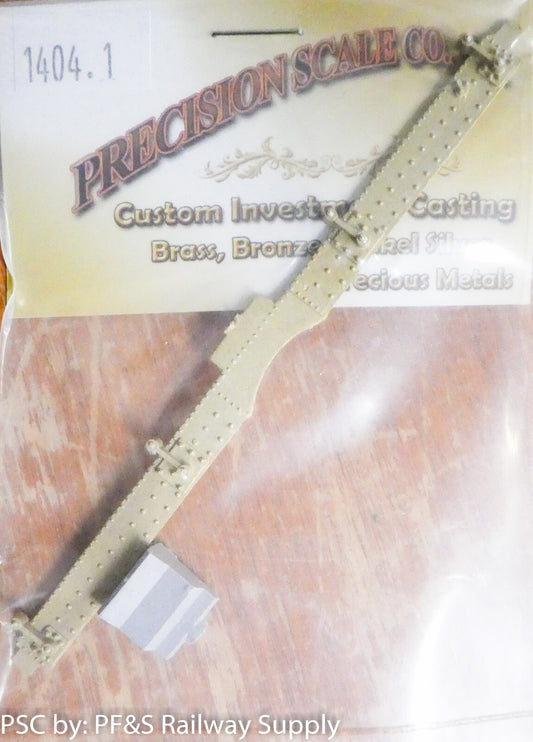 Precision Scale O #1404.1 Firebox and End, C-16, On3, (Brass and Plastic)