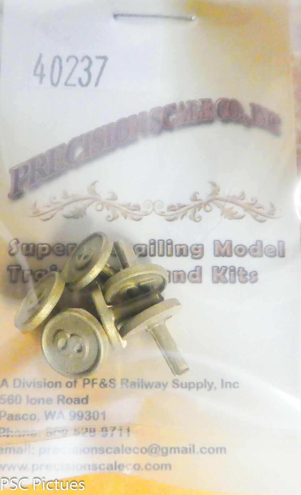 Precision Scale O #40237 Plates, Number, 6-10 + Blank (Brass Castings)