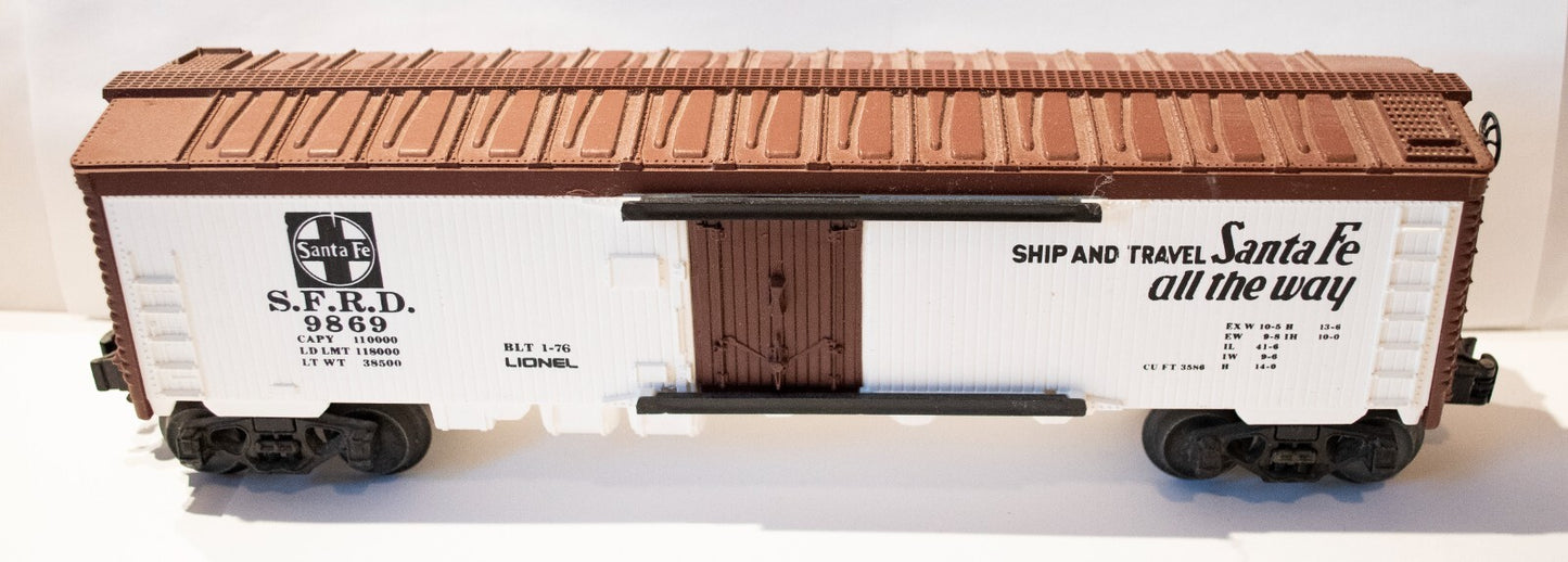Lionel O Scale  #6-9869 Santa FE Reefer