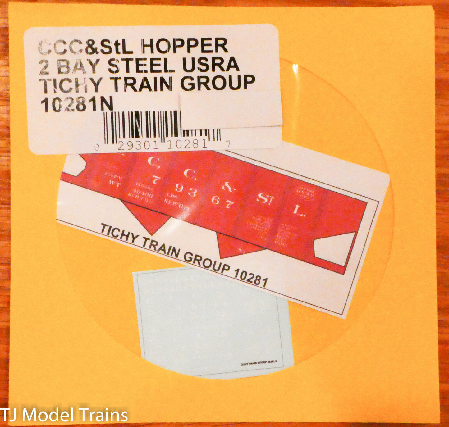 Tichy Train Group Decal #10281N CCC&StL Hopper 2 Bay Steel USRA  (Decal)