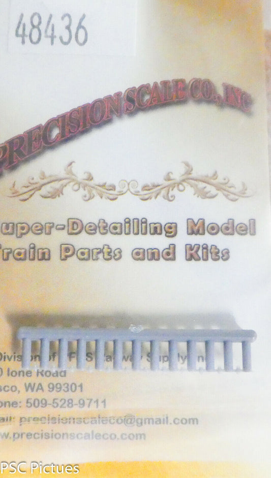 Precision Scale #48436 Unions, .3mm Core, .012", HO=3/4", S=1/2" (Plastic Parts)