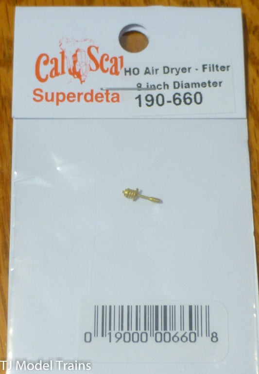 Cal-Scale #660 Air Dryer Filter 8 Inch Diameter to:1:87 (HO Scale) Brass Casting