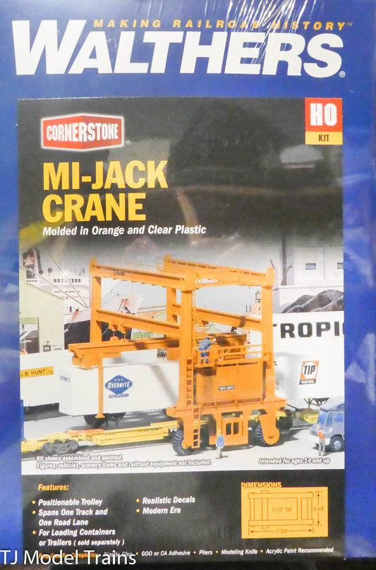 Walthers HO #933-3122 MI-JACK CRANE (Plastic Kit) 1:87th Scale