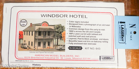 American Model Builders N #643 Wondsor Hotel (Kit) We combine Ship :)