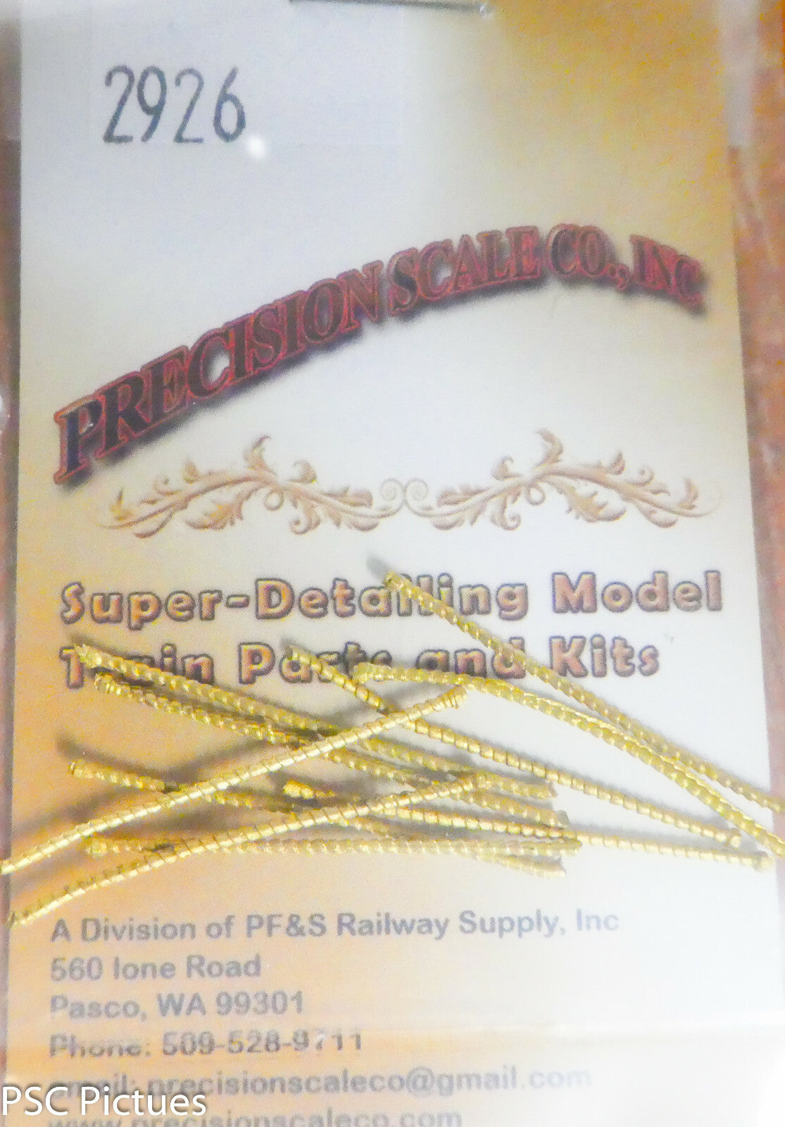 Precision Scale HO #2926 Wrapped Pipe with Union (10 Brass Parts)