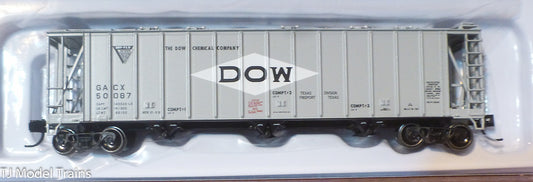 Atlas N #50002905 DOW General American 3500 Dry-Flo 3-Bay Covered Hopper - Ready
