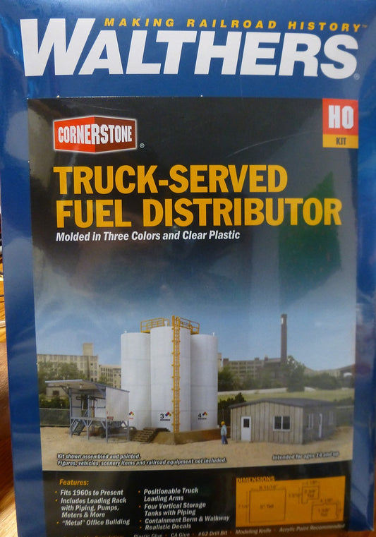 Walthers Cornerstone HO #4038 Truck-Served Fuel Distributor (kit form) NEW