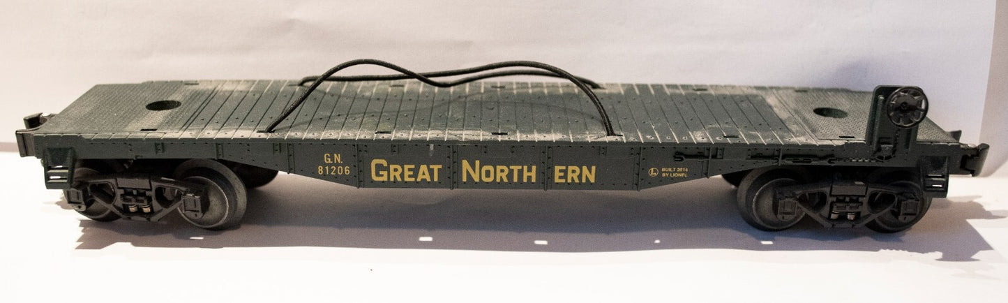 Lionel O Scale (Used) #6-81206 Great Northern Flatcar