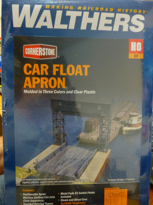 Walthers Cornerstone HO #933-3068 Carfloat Apron 8-1/2 x 8-1/2 x 8-5/8" (kit )