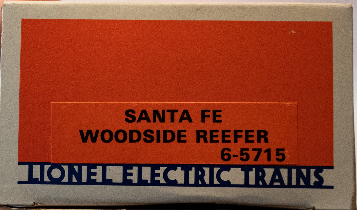 Lionel O Scale (Used) #5715 Santa Fe Woodside Reefer