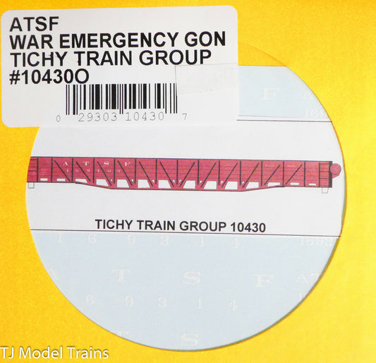 Tichy Train Group O #10430O War Emergency Gondol (Decal)